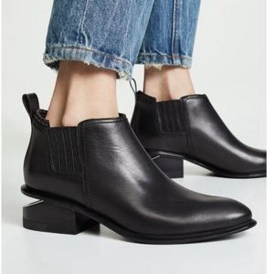 Alexander Wang Chelsea Boot Silver Heel sz 39